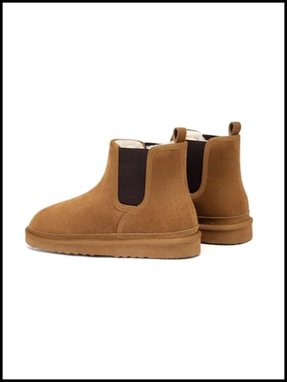 Suede Chelsea Boots Casual Warm Anti-Slip Winter Snow Boots